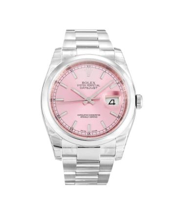 Rolex Datejust Pink Dial 116200 Mens 36MM