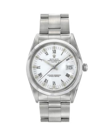 Rolex Date 15000 White Roman