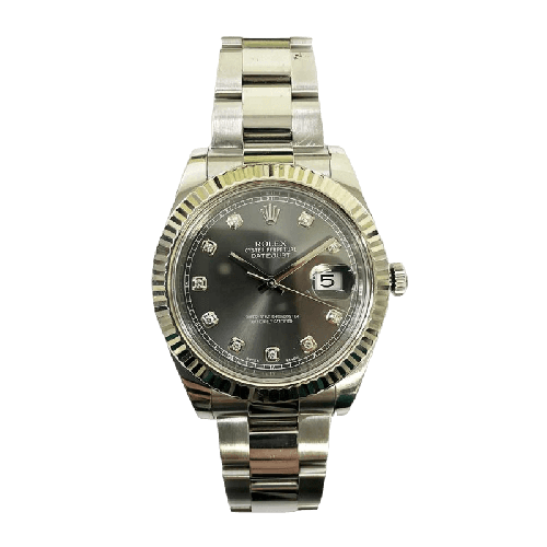 Rolex Datejust II 116334 Slate Diamond Dial Apr 2014