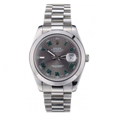 Rolex DateJust Bezel Grey Dial 42000 Men 41MM