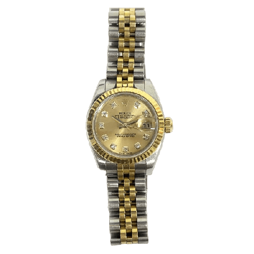 Rolex Datejust 179173 Champagne Diamond Dial Sep 2009