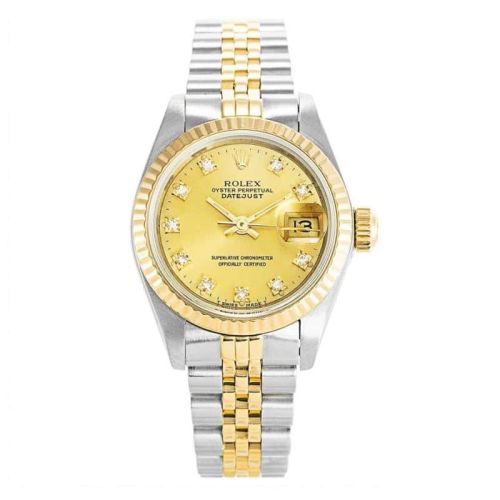 Rolex Datejust Gold and Diamonds 69173 Ladies 26MM